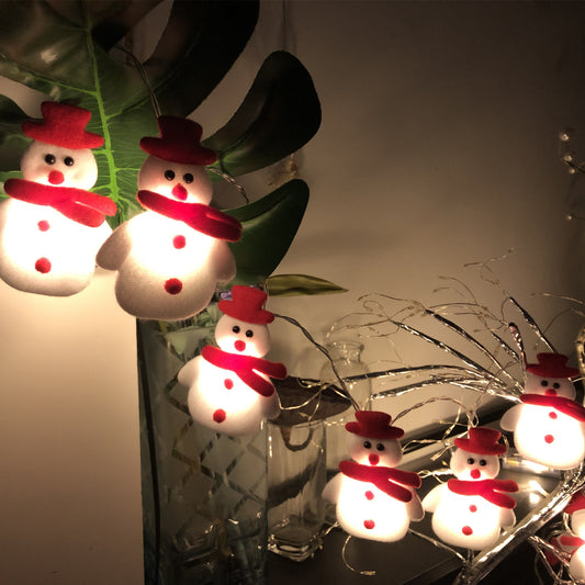 Snow Man String Lights